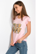 Принтованная женская футболка 147P016-14 розовый
