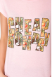 Принтованная женская футболка 147P016-14 розовый