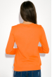 Свитшот женский с  принтом 32P041 оранжевый