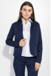 Костюм женский (брюки, пиджак) деловой, в стильных оттенках 72PD155 темно-синий