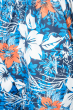 Шорты мужские пляжные крупный цветочный принт 165V001-18 сине-оранжевый
