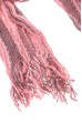 Шарф женский двухцветный 73PD006 розовый , люрикс