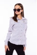 Рубашка женская 118P275 бело-серый