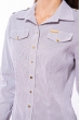 Рубашка женская 118P275 бело-серый