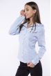 Рубашка женская 118P275 бело-бирюзовый