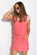 Платье с карманами 405V006 розовый