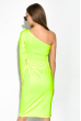 Платье 110P455-1 желтый неон