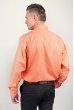 Рубашка мужская яркая с длинным рукавом Fra №873-19 оранжевый