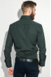 Рубашка мужская принтованная с карманом 50PD0068 черно-зеленый