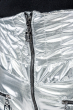 Костюм женский теплый, оттенки металлик, с мехом на плечах 69PD1064 серебро