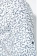 Рубашка мужская стильный принт 411F003 белый