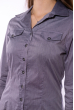 Рубашка женская 118P050-4 стальной