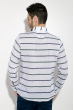 Рубашка мужская в полоску 511F003 бело-зеленый