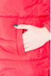 Куртка женская, имитация двойки  80PD1336 красный