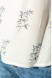 Блуза женская с резинкой на плечах 266F011-1 молочный