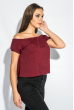 Блуза женская с резинкой на плечах 266F011-1 вишневый