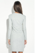 Платье женское длинное, ткань в рубчик 388F003 светло-серый