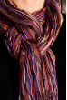 Шарф женский 120PELMR006 фиолетово-коричневый