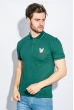 Поло мужское однотонное, 12 цветов 412F002 зеленый