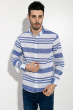 Рубашка мужская в полоску 511F003-1 бело-синий
