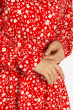 Платье с цветочным принтом 632F004 красный