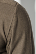 Свитер мужской фактурная вязка на плече 498F005-1 темно-бежевый