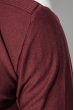 Свитер мужской фактурная вязка на плече 498F005-1 вишневый