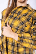Рубашка женская 632F018 желто-черный