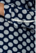 Блузка женская легкая 64PD170 сине-белый ,  круги