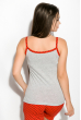 Пижама женская 107P024 серо-красный