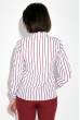 Костюм женский (рубашка,брюки) Классический 95P8024 бордово-белый