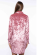 Платье женское с воротником из велюра 121P023 розовый