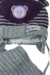 Комплект детский шапка и шарф 65P13-017 junior серо-сиреневый