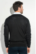 Пуловер мужской с комбинированным орнаментом 50PD311 черный