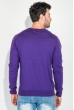 Пуловер мужской с комбинированным орнаментом 50PD311 фиолетовый