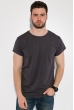 Футболка мужская однотонная 516F070 серый