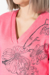Свитер женский стильный 82PD378-1 розовый (темный)