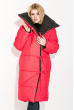 Пальто-одеяло 74PD803-2 черный / красный
