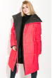 Пальто-одеяло 74PD803-2 черный / красный