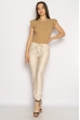 Брюки женские на резинках 633F004 светло-бежевый Брюки женские на резинках 633F004 светло-бежевый