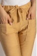 Брюки женские на резинках 633F004 бежевый Брюки женские на резинках 633F004 бежевый