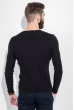 Пуловер мужской однотонный 50PD461 черный