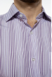Рубашка классического покроя 120PAR036 фиолетовый / белый