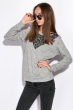 Свитшот женский 120PDNK0105 светло-серый / меланж