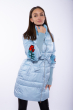 Куртка женская с вышивкой на рукаве 120PSKL6821 голубой
