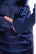 Куртка женская с вышивкой на рукаве 120PSKL6821 темно-синий