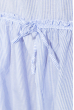 Платье (батал) свободного покроя, с завязками на бедрах 72P183 бело-голубой