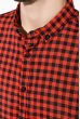 Рубашка мужская в клетку 511F003-2 красно-черный