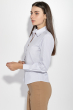 Рубашка женская тонкая полоска 287V001-5 бело-серый