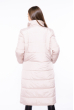 Пальто женское двустороннее 110P042 бежево-белый